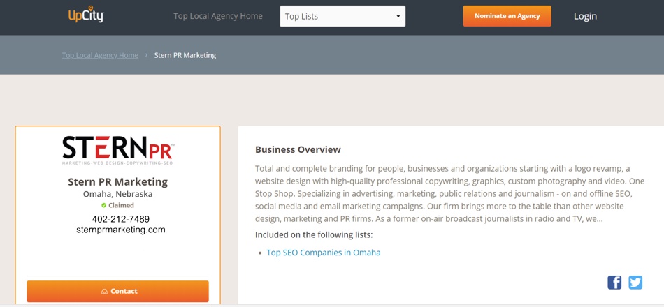 Upcity-voted-best-omaha-seo-companies-sternpr-listing